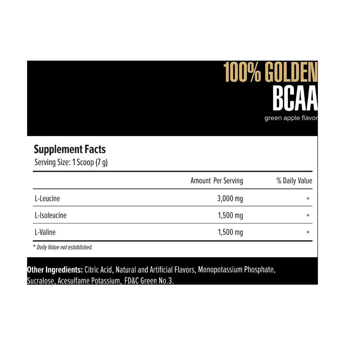 Maxler 100% Golden BCAA, Green Apple, 420 г, Аминокислоты