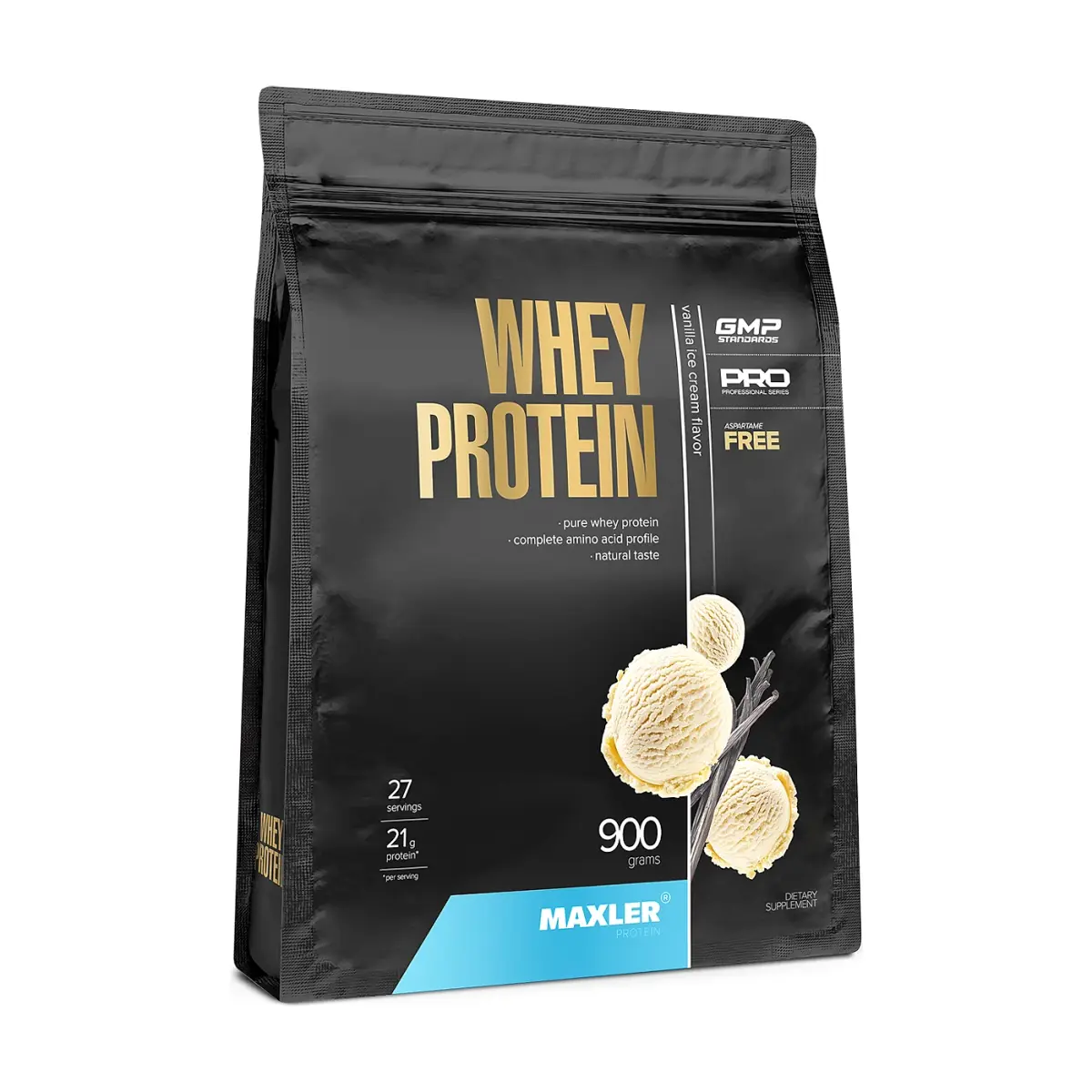 Maxler 100% Golden Whey Protein, French Vanilla, 907 г, Протеин