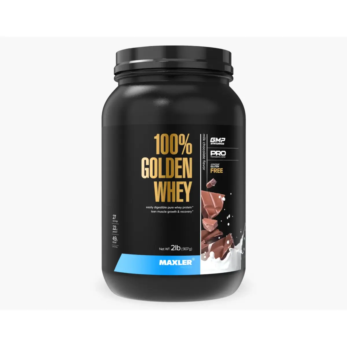 Maxler 100% Golden Whey Protein, Черничный маффин, 907 г, Протеин