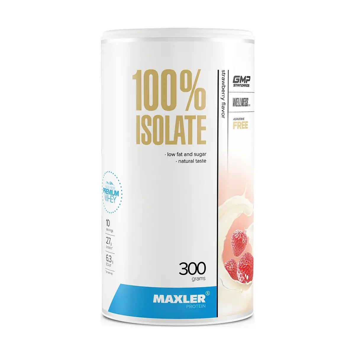 Maxler 100 % Isolate, Strawberry, 300 г, Протеин