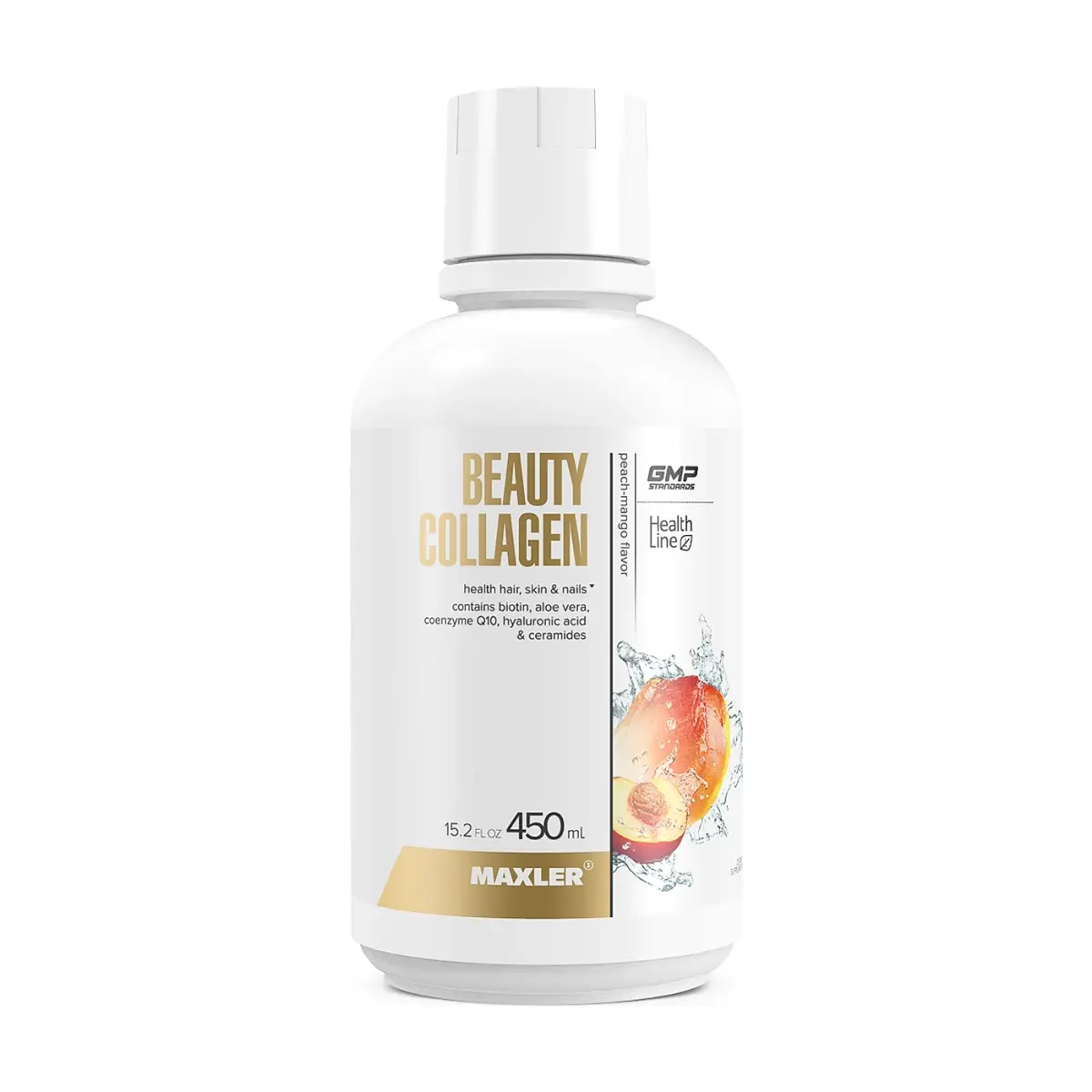 Maxler Beauty Collagen, Peach-Mango, 450 мл бут, Витаминдер