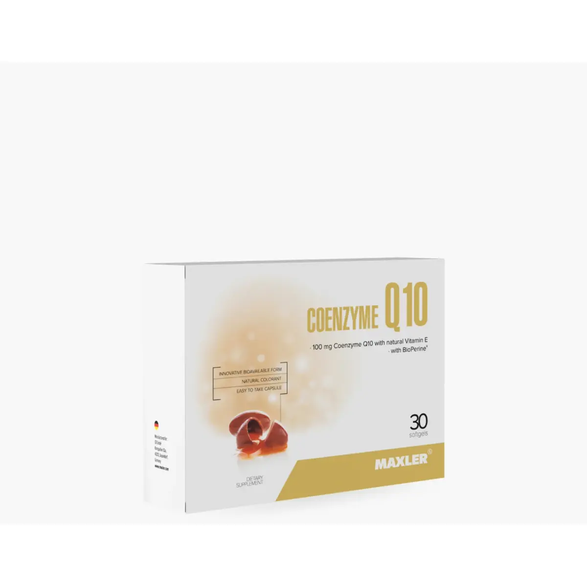 Maxler Coenzyme Q10 (with BioPerine), 15 x 2 blister box, Витамины