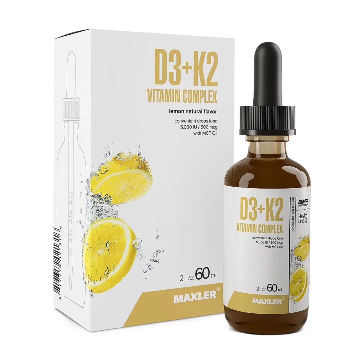 Maxler D3+K2 Vitamin Complex drops, Витаминдер