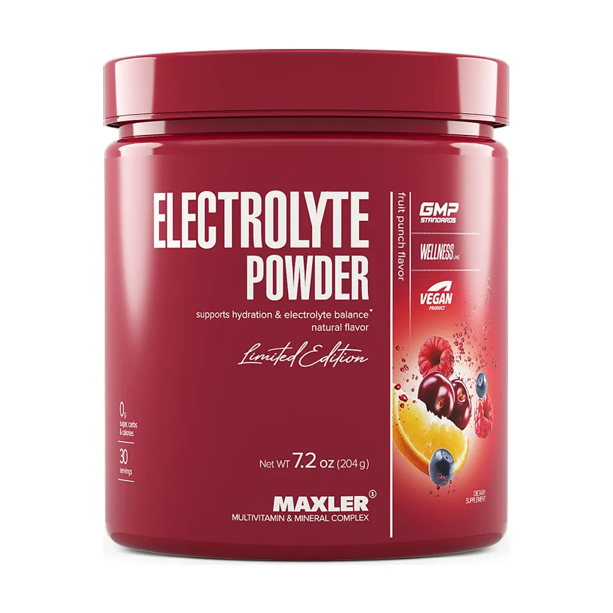 Maxler Electrolyte Powder, Lemon-Raspberry, 15 x 6,8 г, Витаминдер