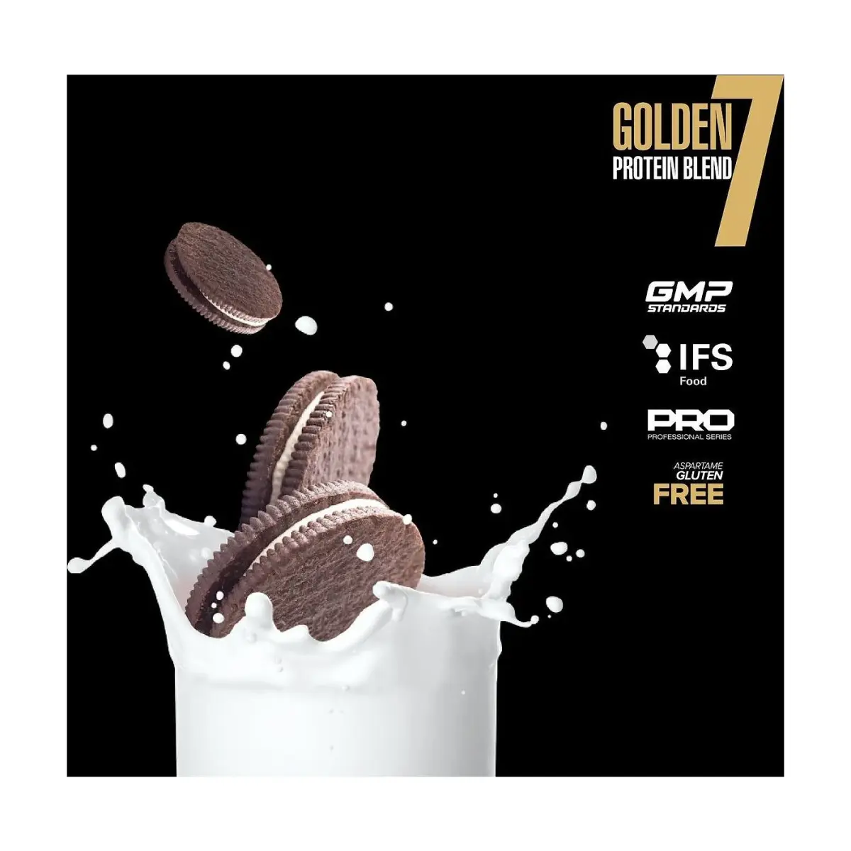 Maxler Golden 7 Protein Blend, Cookies and Cream, 2268 г, Протеин