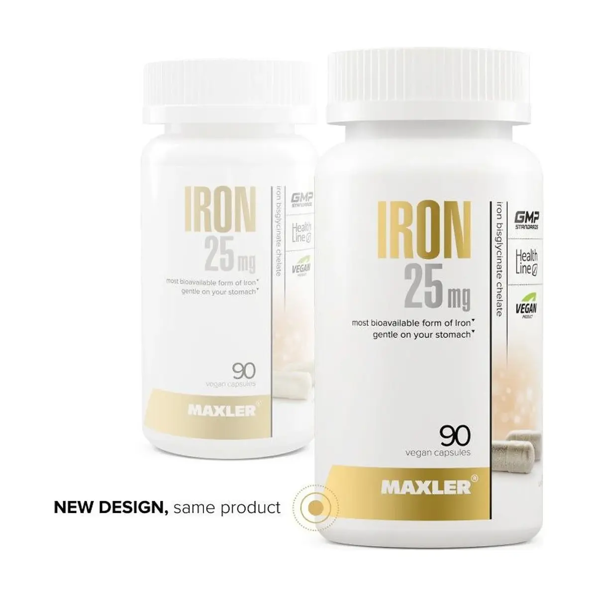 Maxler Iron 25 mg, 90 v капс, Витаминдер