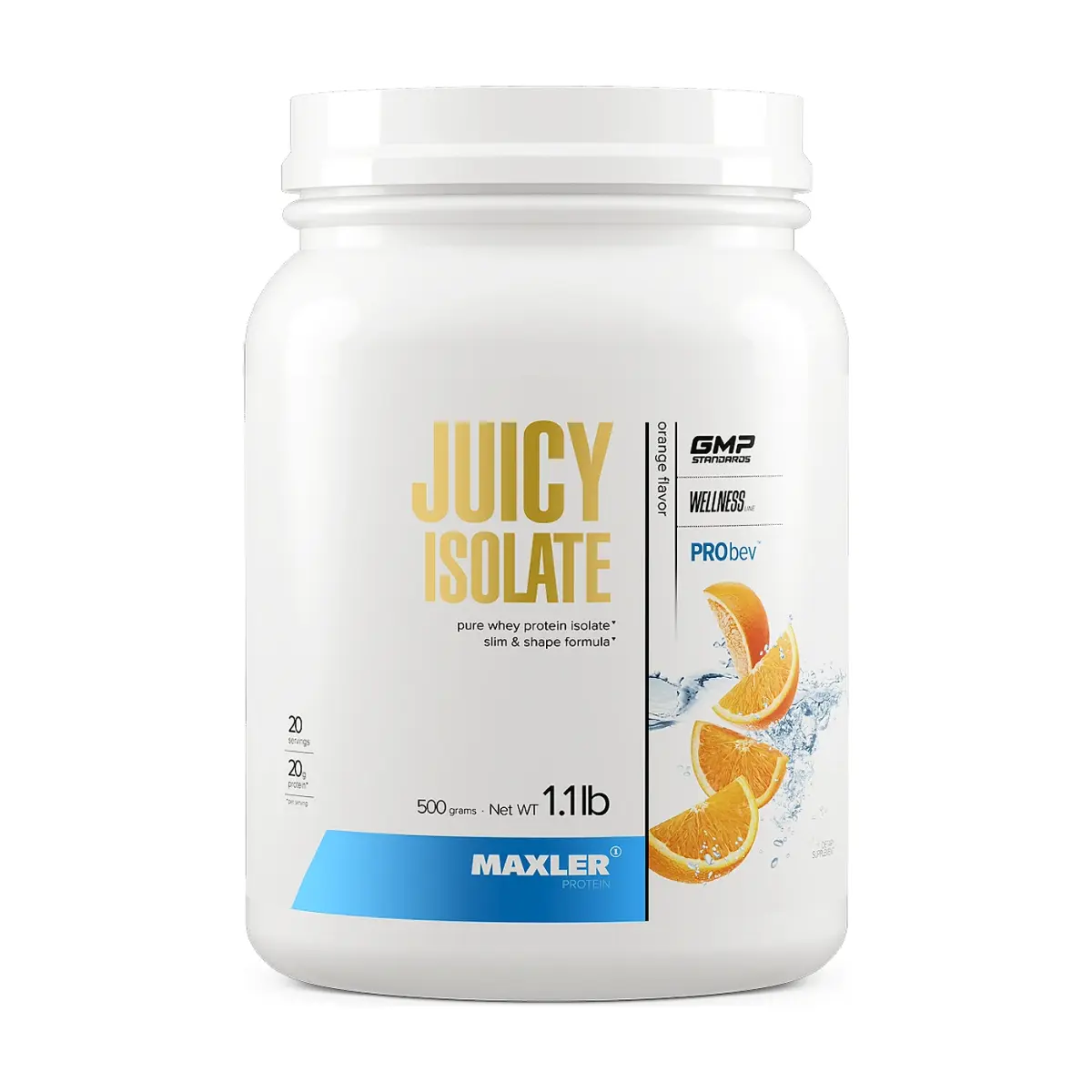 Maxler Juicy Isolate, Orange, 499 г, Протеин