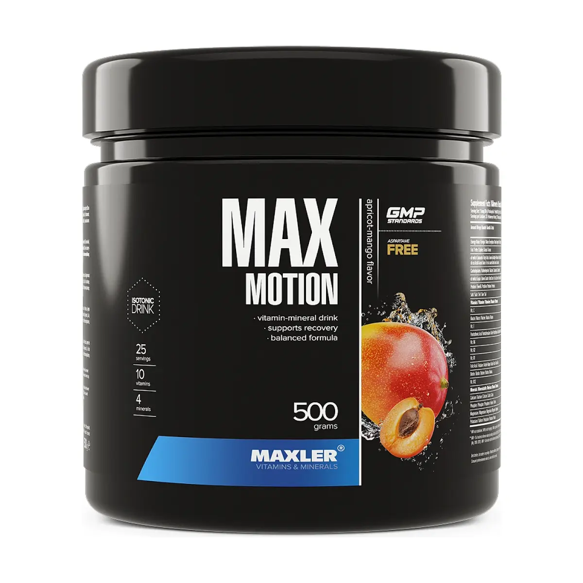 Maxler Max Motion, Apricot-Mango, 500 г, Энергетиктер, предтрен