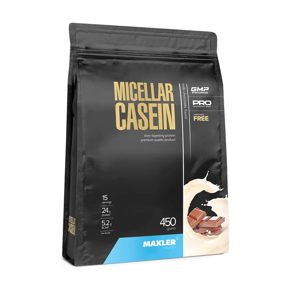 Maxler Micellar Casein, Milk Chocolate, 450 г, Протеин