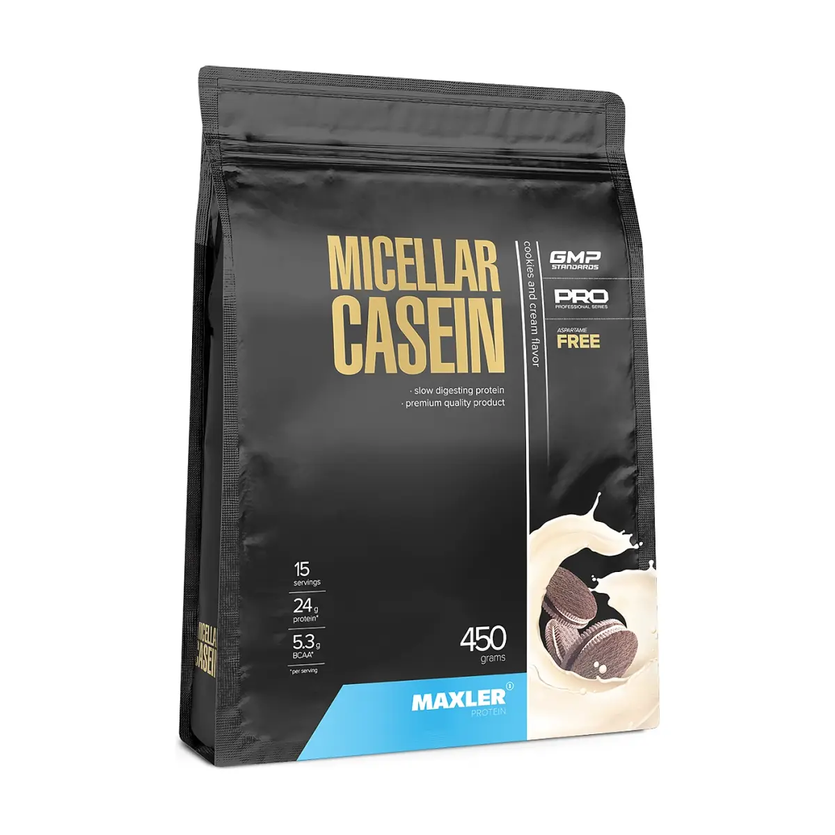 Maxler Micellar Casein, Vanilla Ice Cream, 450 г, Протеин