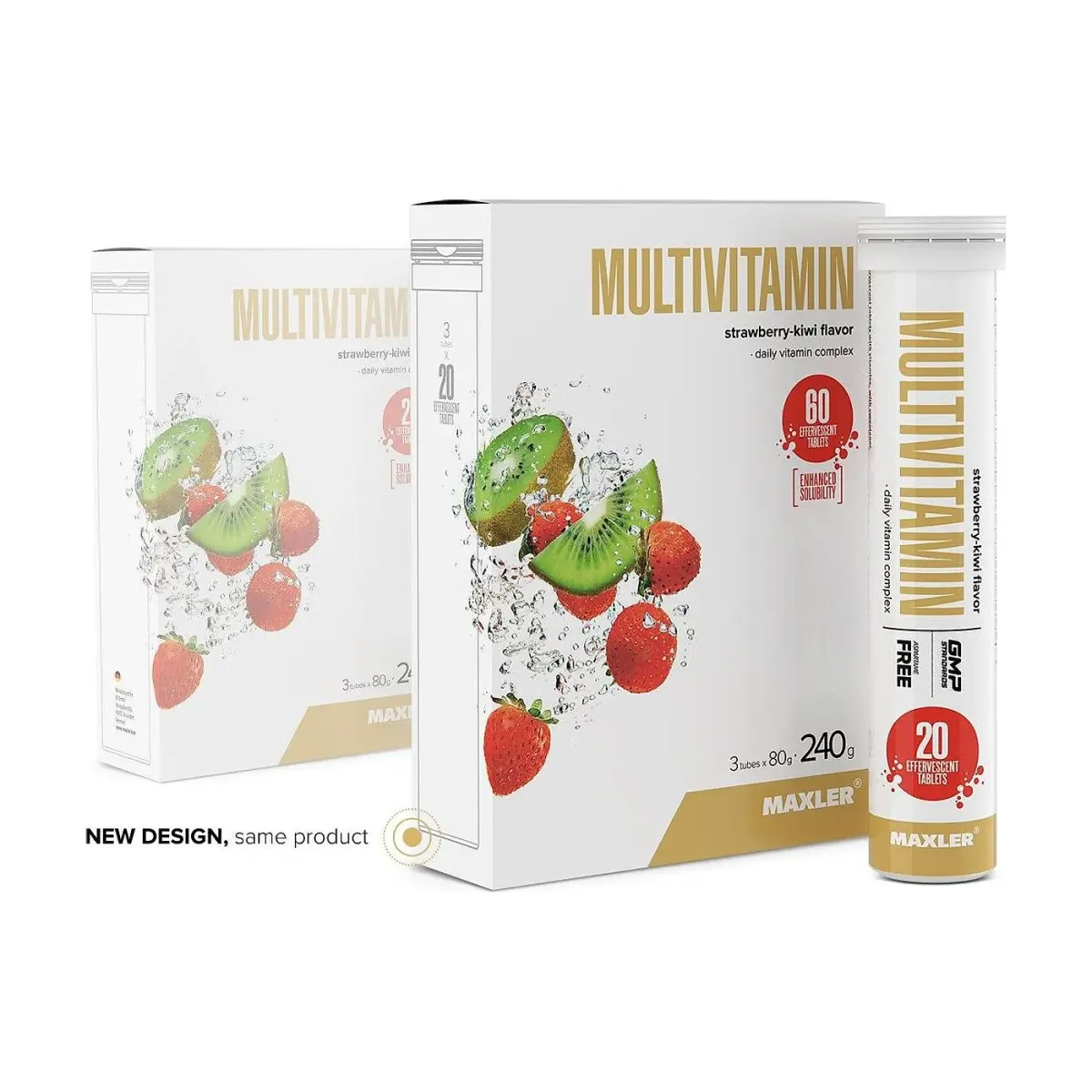Maxler Multivitamin, Lemon-Lime, 12x20 tubes, Витамины