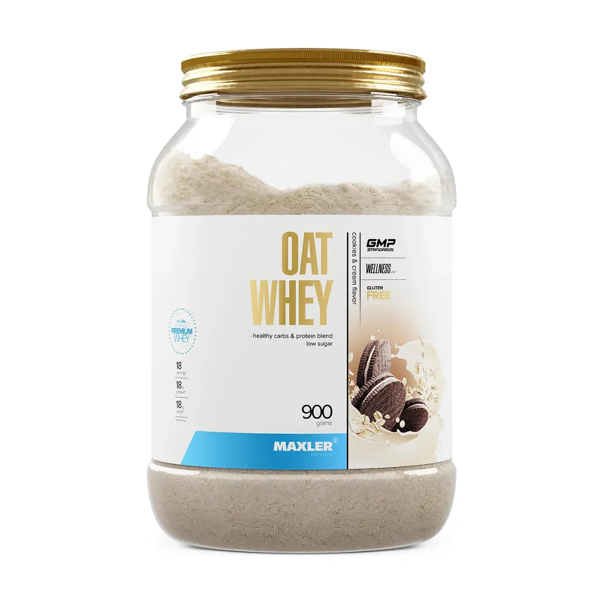 Maxler Oat Whey, Chocolate Brownie, 900 г, Протеин