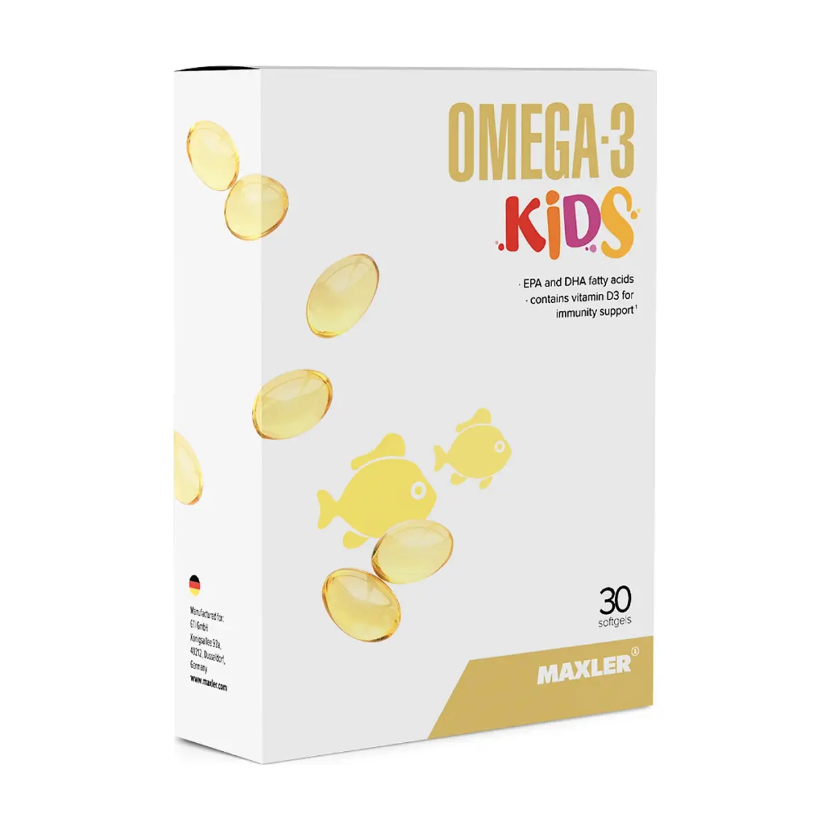 Maxler Omega-3 KIDS, Витамины