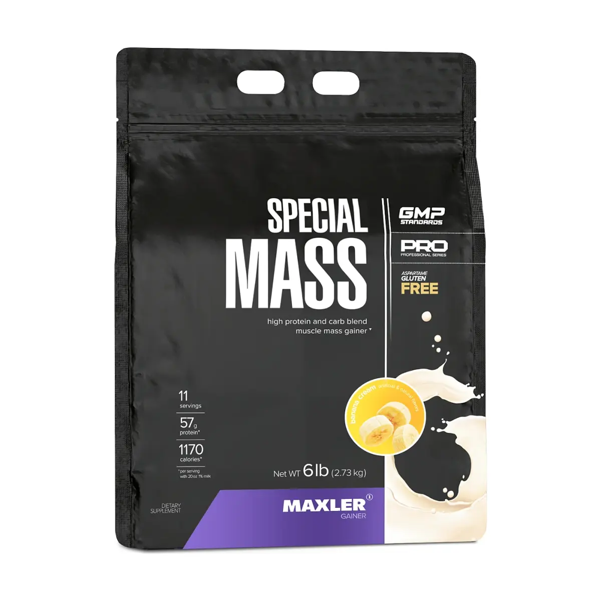 Maxler Special Mass, Banana Cream, 2722 г, Гейнер