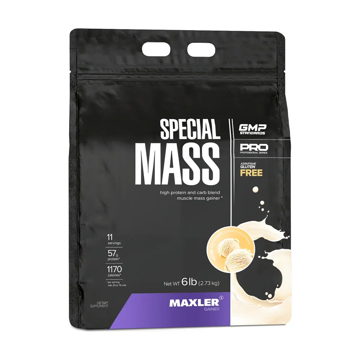 Maxler Special Mass, Vanilla Ice Cream, 5443 г, Гейнер