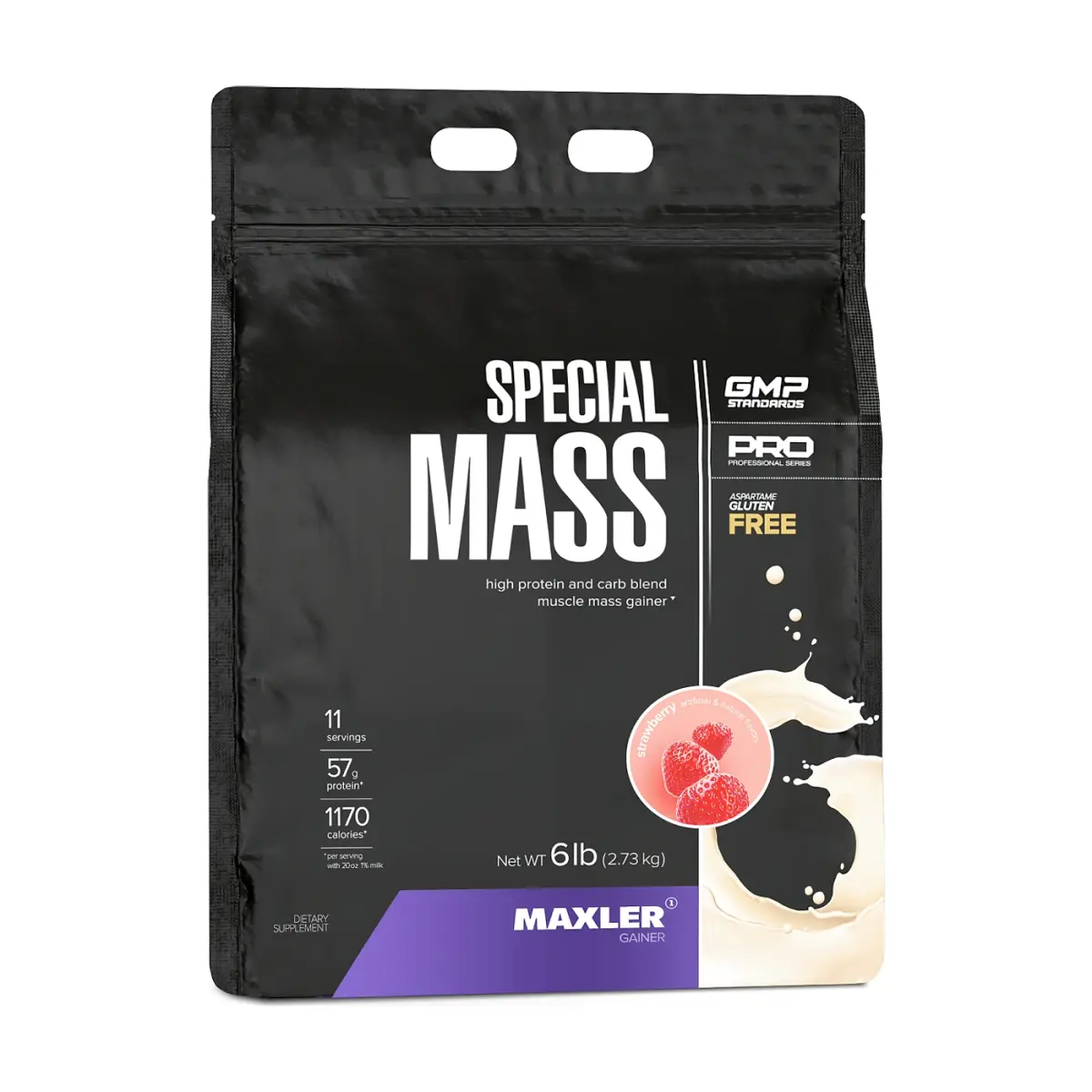 Maxler Special Mass, Strawberry, 2722 г, Гейнер