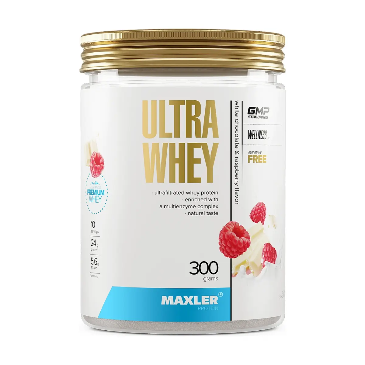 Maxler Ultra Whey, White Chocolate & Raspberry, 450 г, Протеин