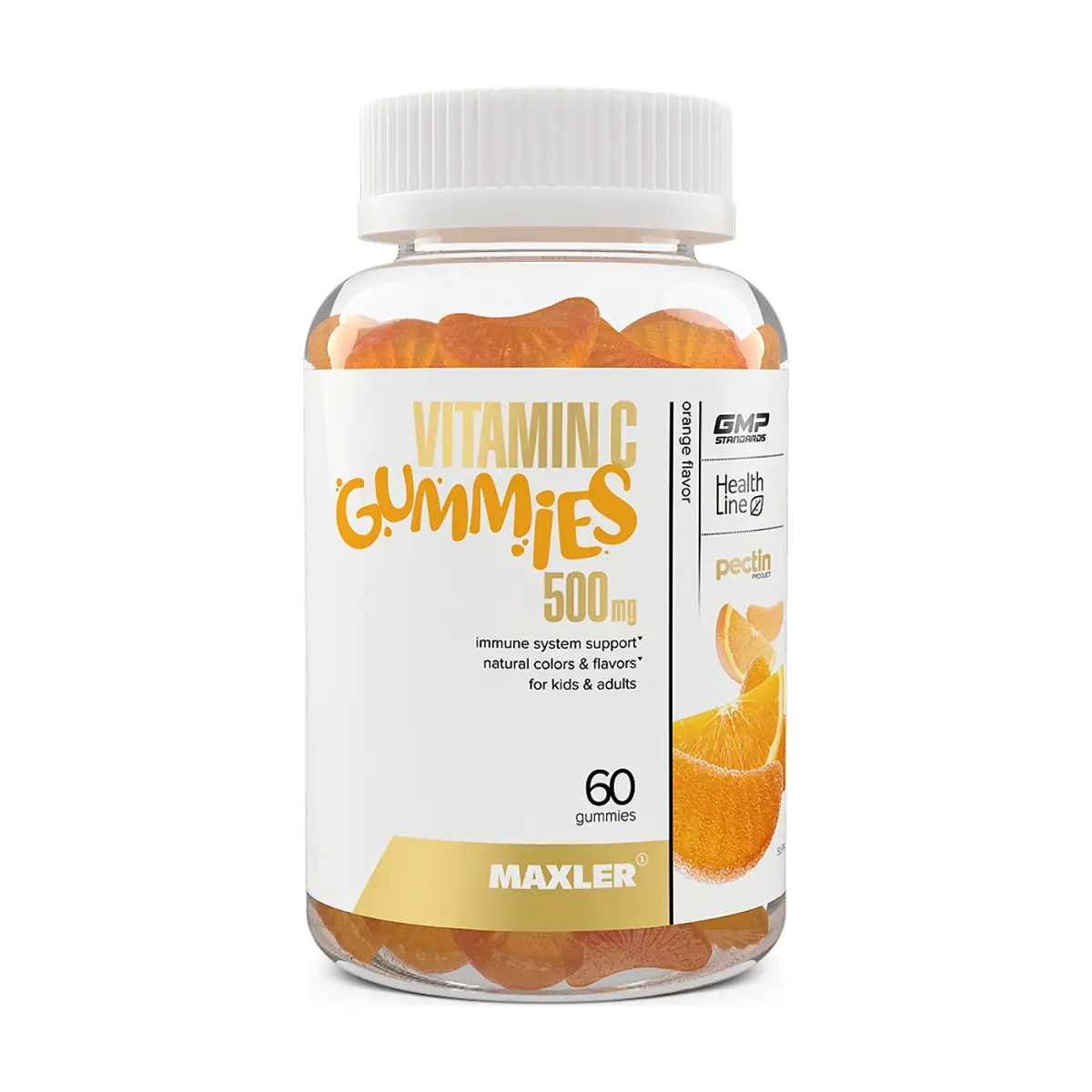 Maxler Vitamin C Gummies 500 mg KIDS, Orange, 60 пастилок, Витамины
