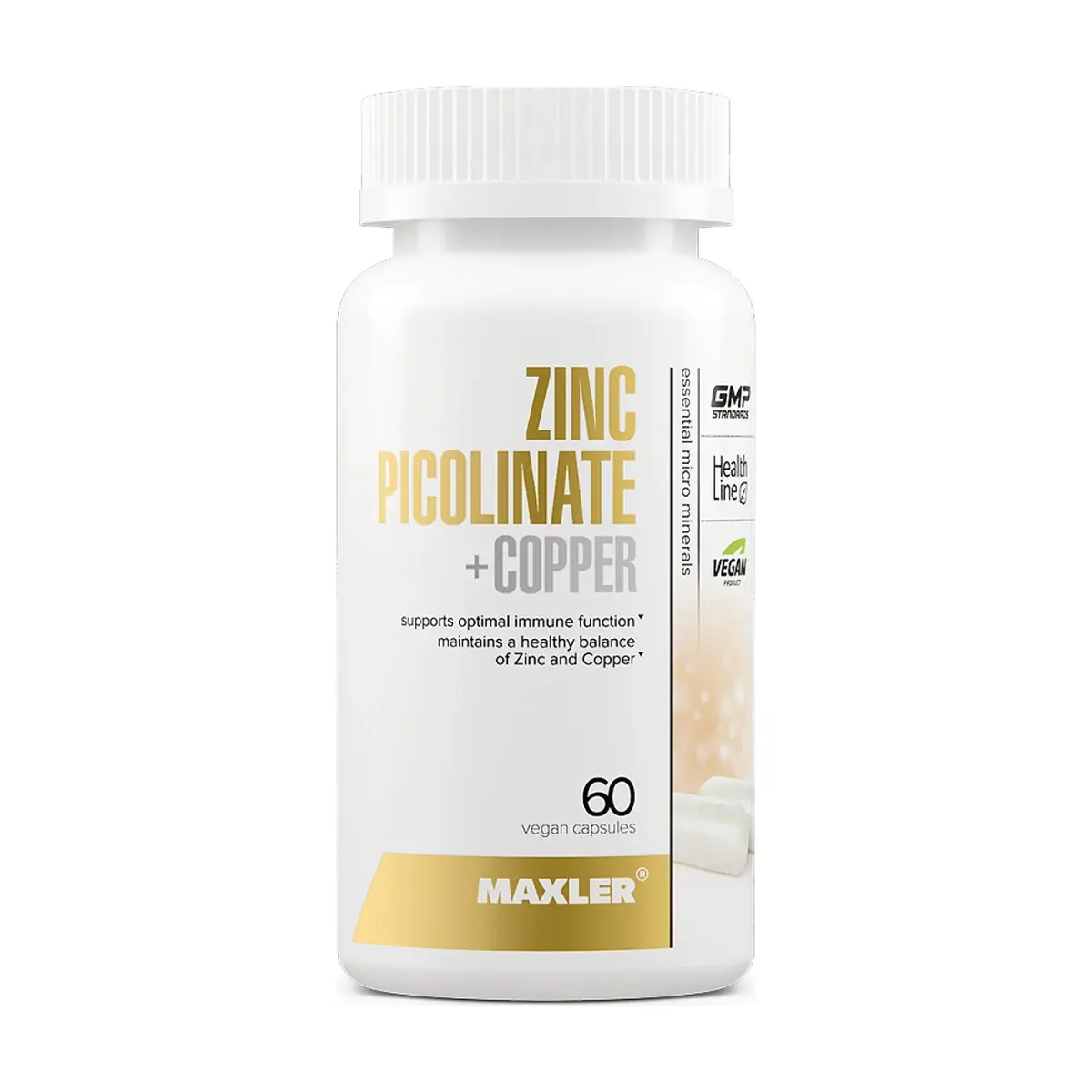 Maxler Zinc Picolinate plus Copper, 60 капс, Витаминдер