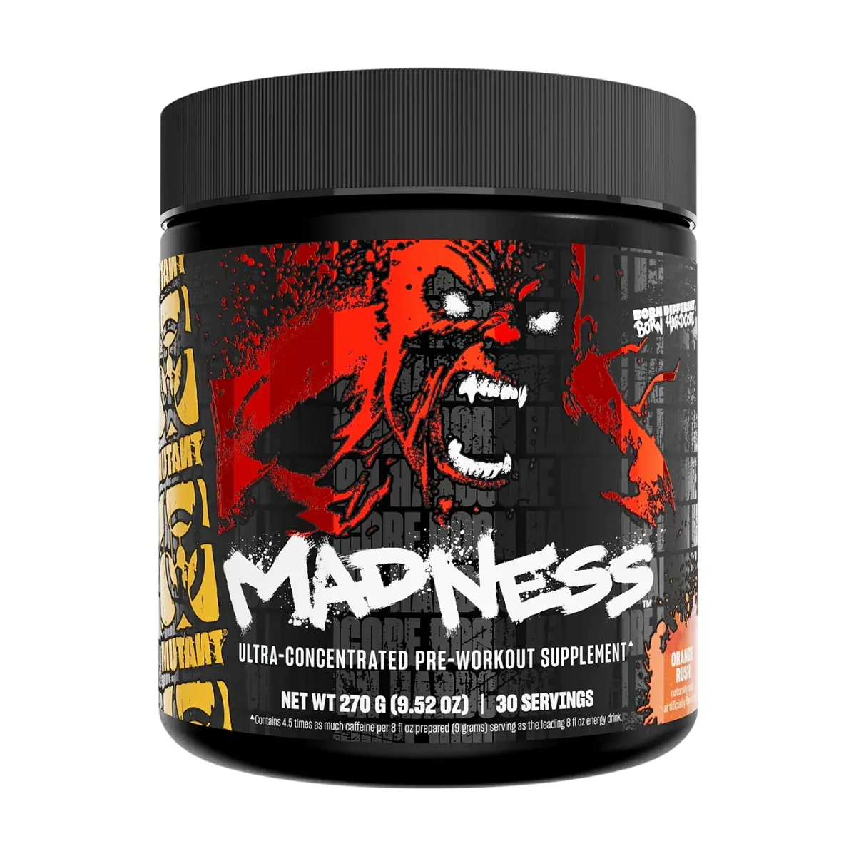 MUTANT Mutant Madness, Апельсин, 225 г, Энергетики и предтрен