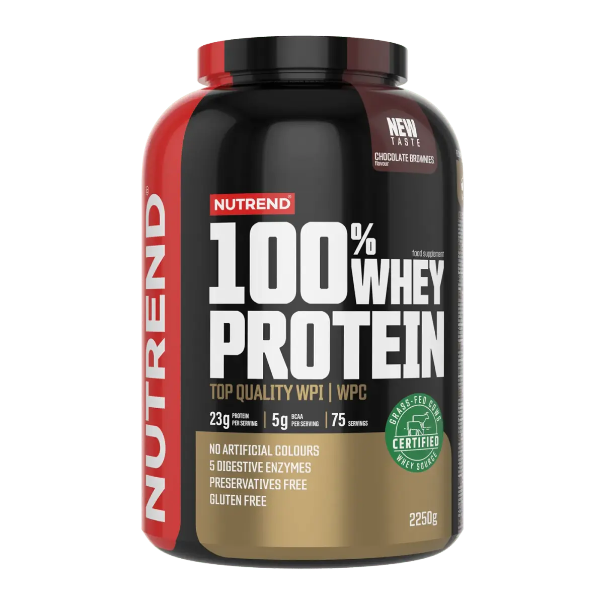 Nutrend 100% WHEY PROTEIN, Шоколадный брауни, 1000 г, Протеин