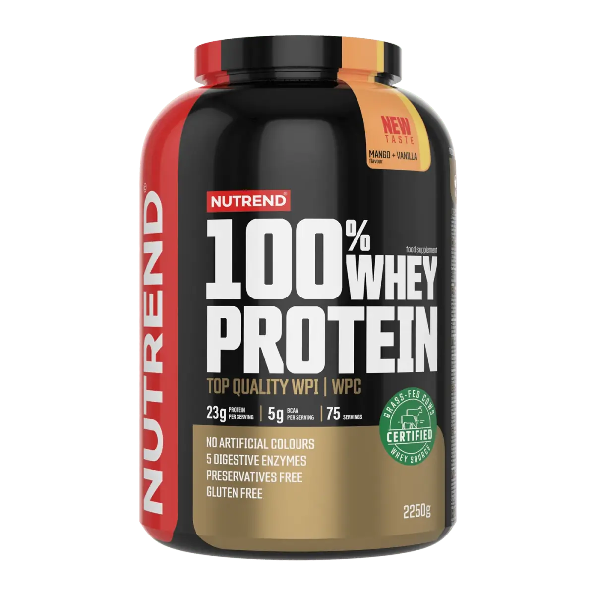 Nutrend 100% WHEY PROTEIN, Манго и ваниль, 1000 г, Протеин