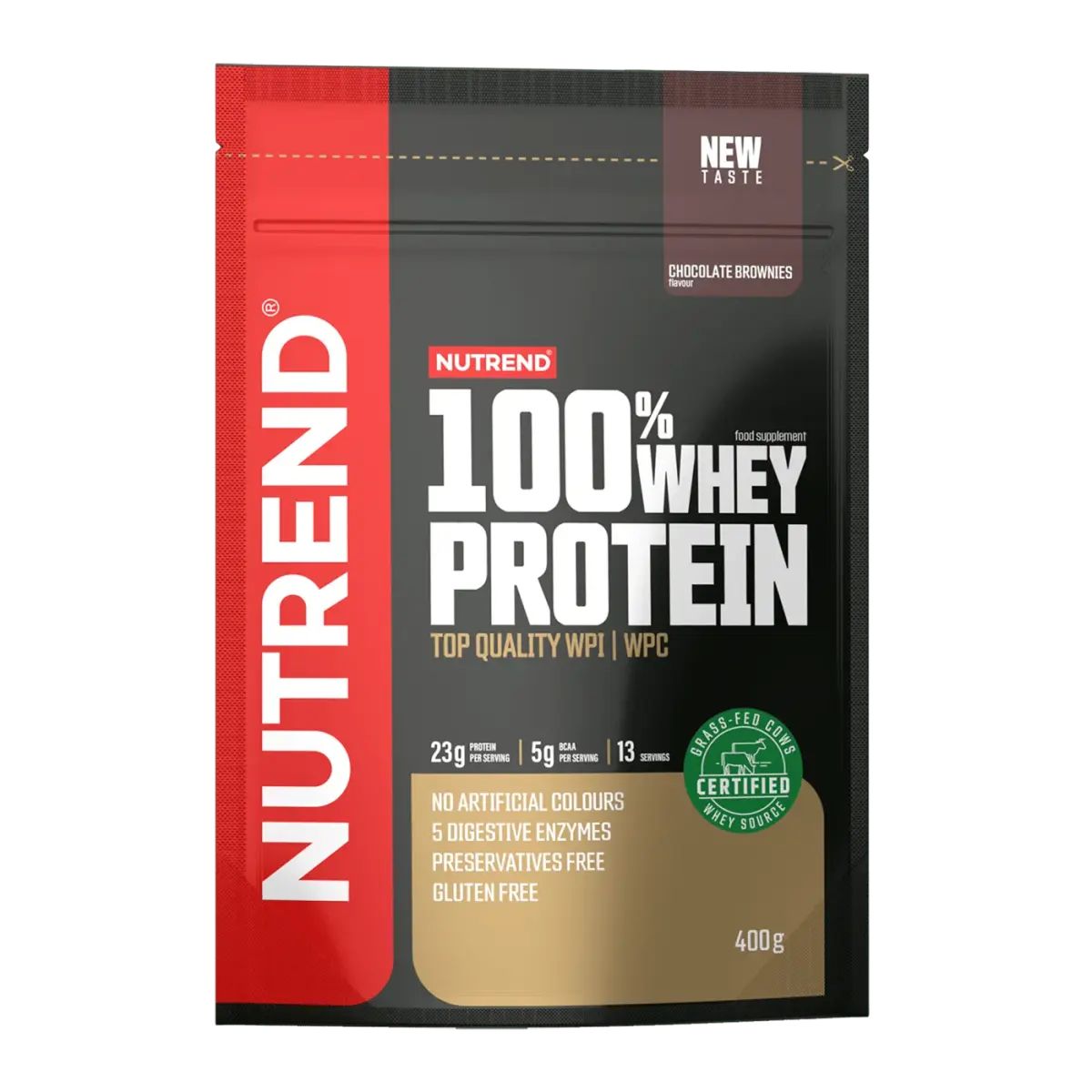 Nutrend 100% WHEY PROTEIN, Шоколадный брауни, 400 г, Протеин
