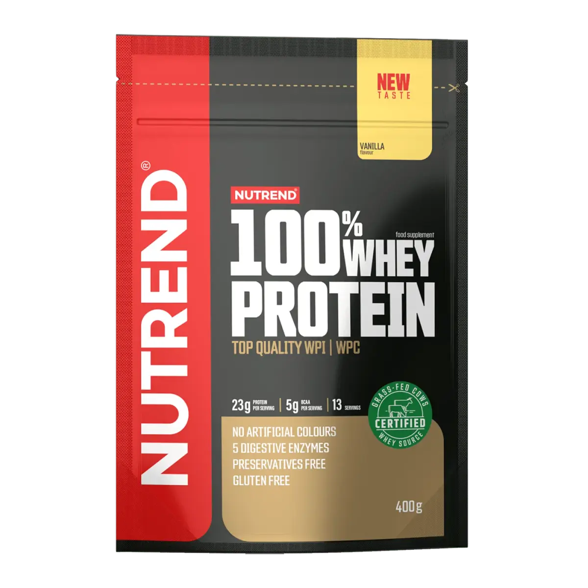 Nutrend 100% WHEY PROTEIN, Ваниль, 400 г, Протеин