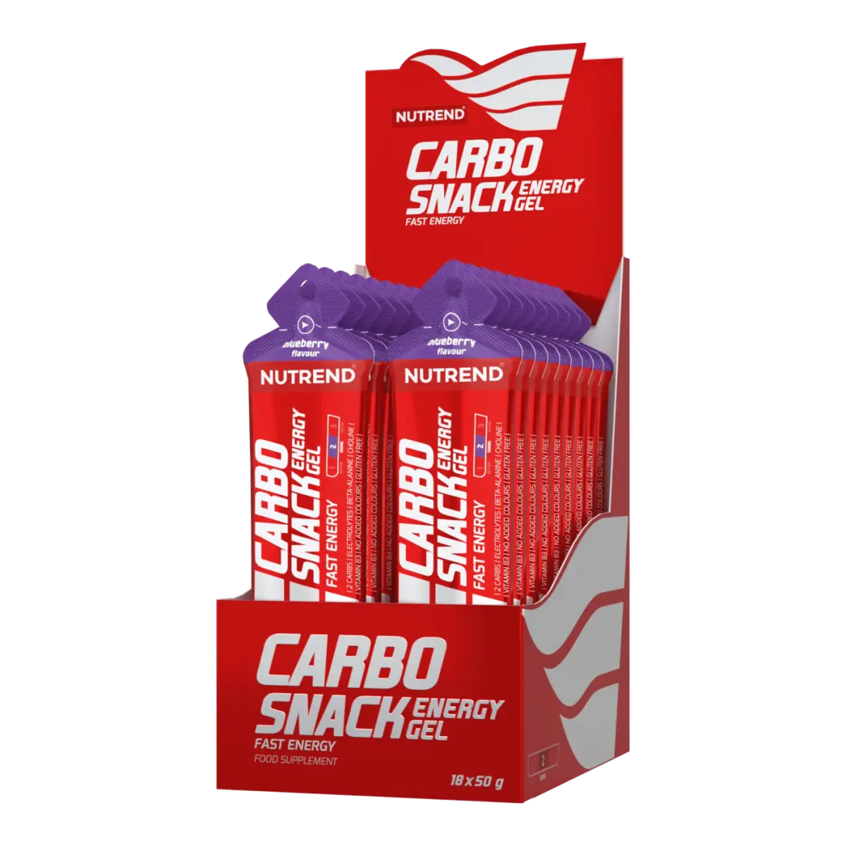 Nutrend CARBOSNACK sachet, Черника, 50 г, Энергетики и предтрен