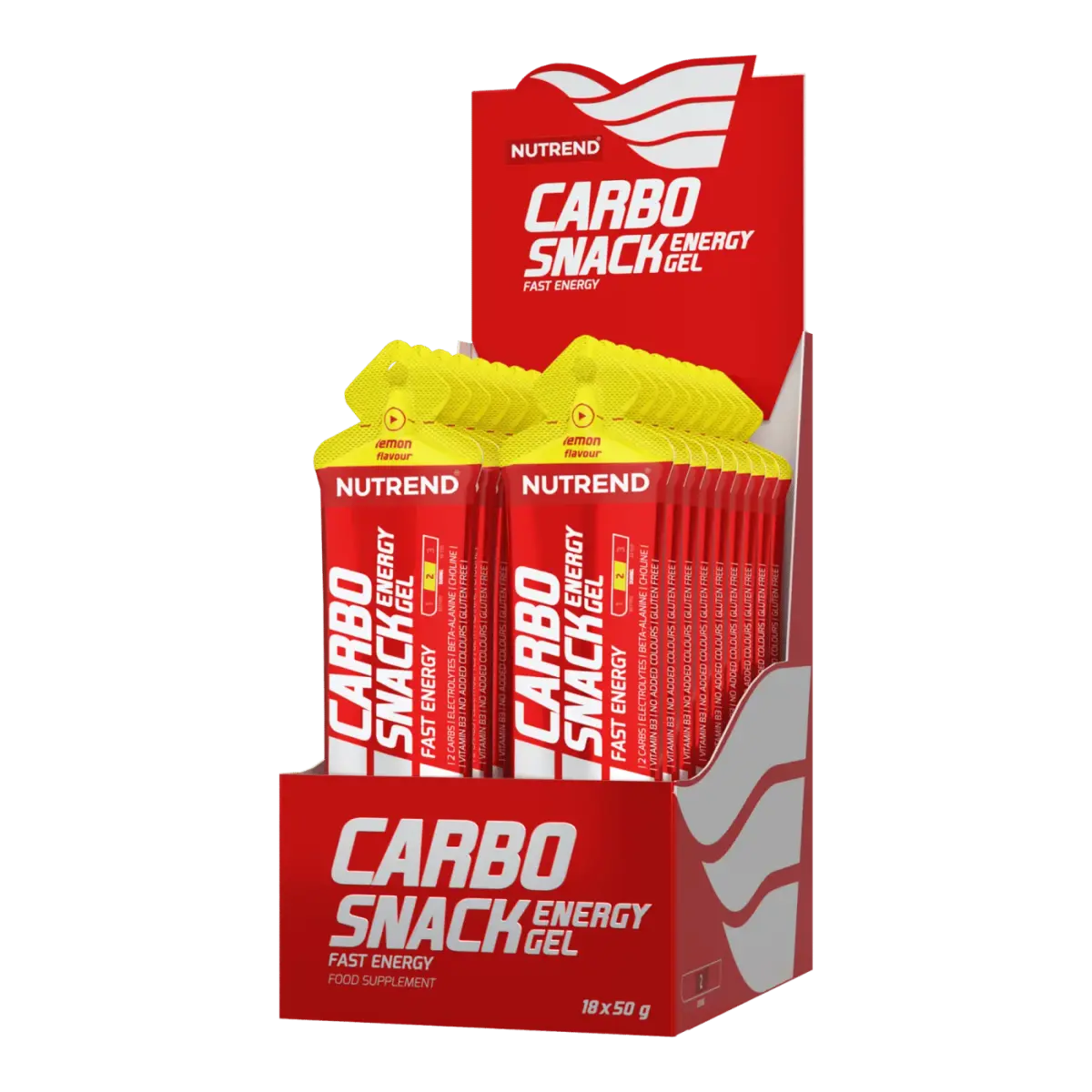 Nutrend CARBOSNACK sachet, Лимон, 50 г, Энергетики и предтрен
