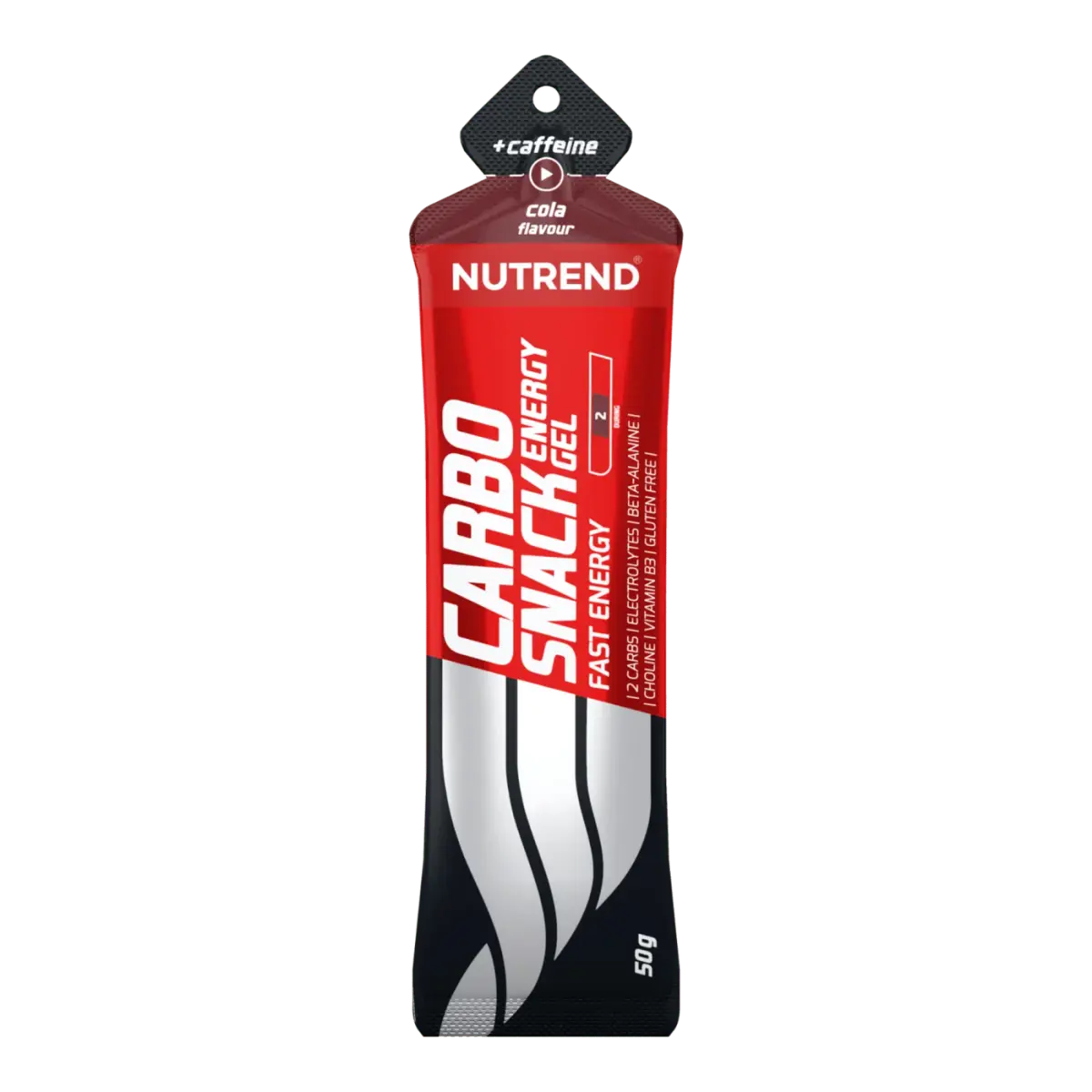 Nutrend CARBOSNACK WITH CAFFEINE sachet, Кола, 50 г, Энергетики и предтрен