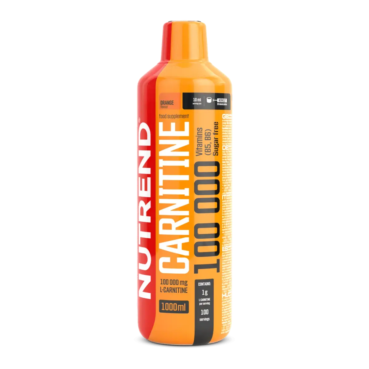 Nutrend CARNITINE 100000, Апельсин, 1000 мл, Жиросжигатели