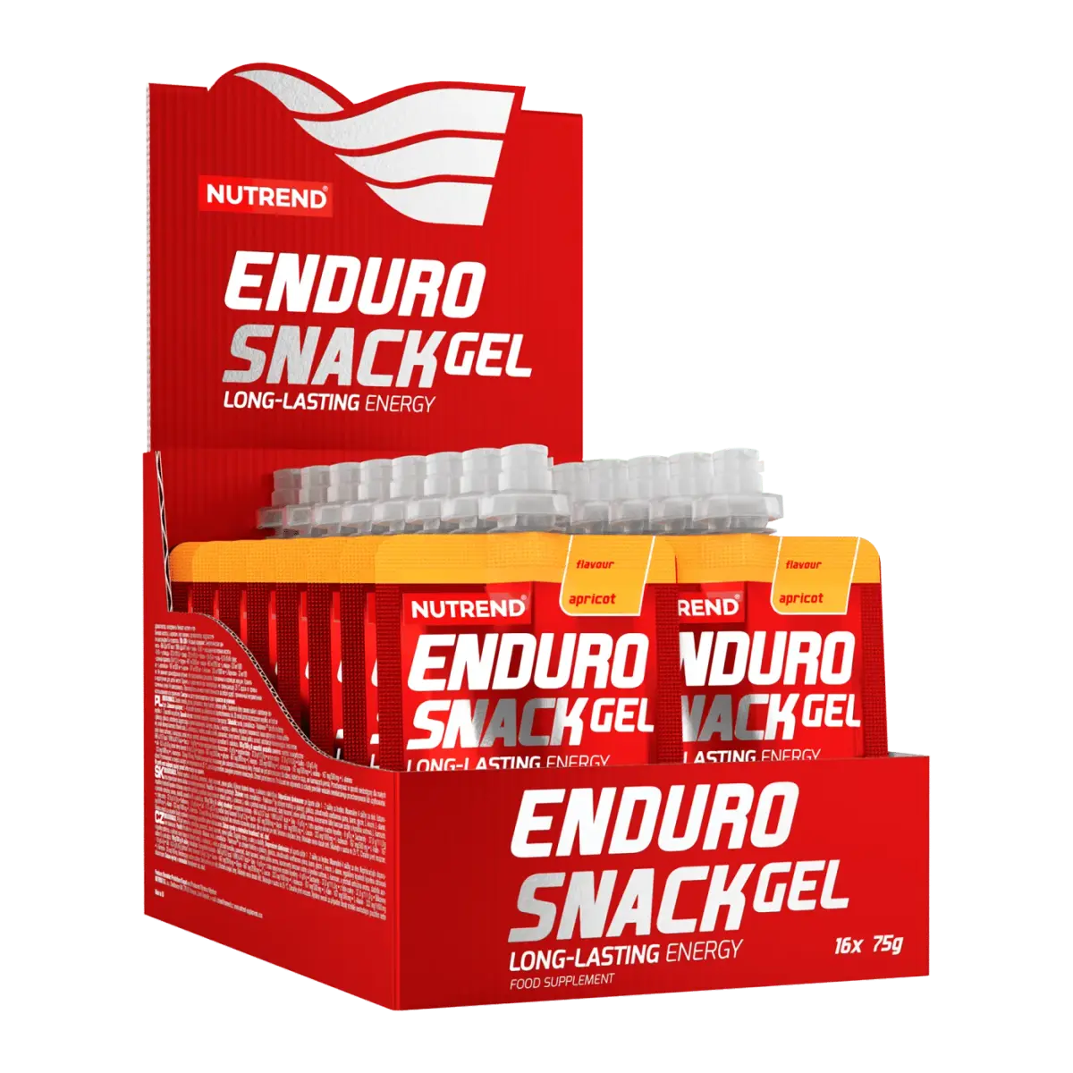 Nutrend ENDUROSNACK sachet, Абрикос, 75 г, Энергетики и предтрен