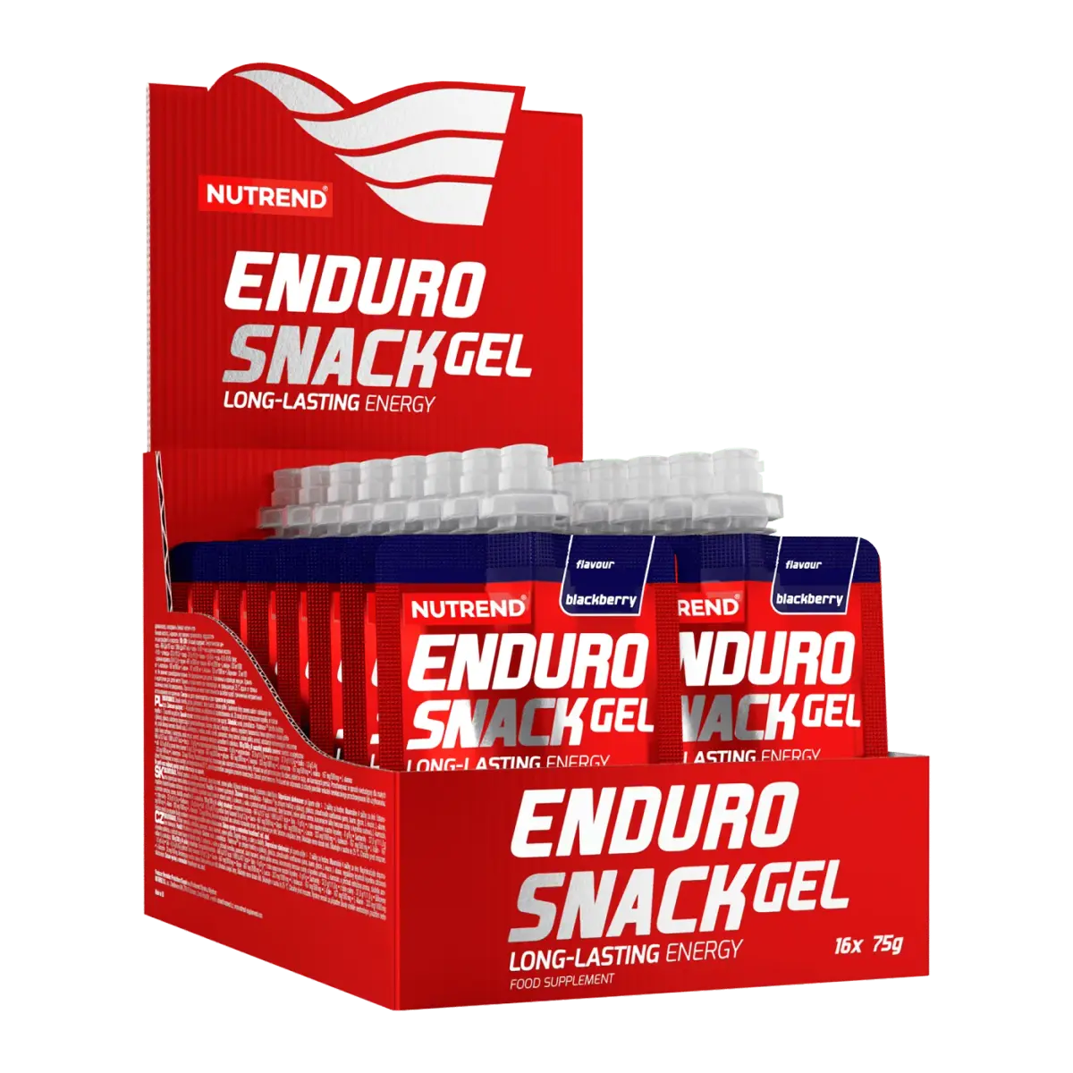 Nutrend ENDUROSNACK sachet, Ежевика, 75 г, Энергетики и предтрен