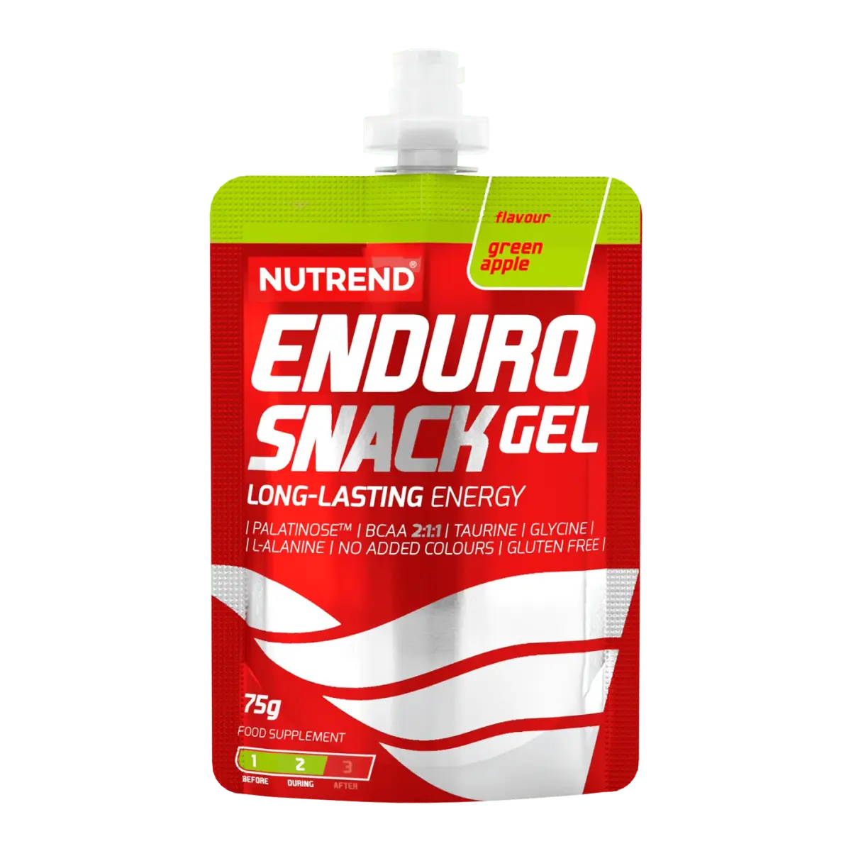 Nutrend ENDUROSNACK sachet, Зелёное яблоко, 75 г, Энергетики и предтрен