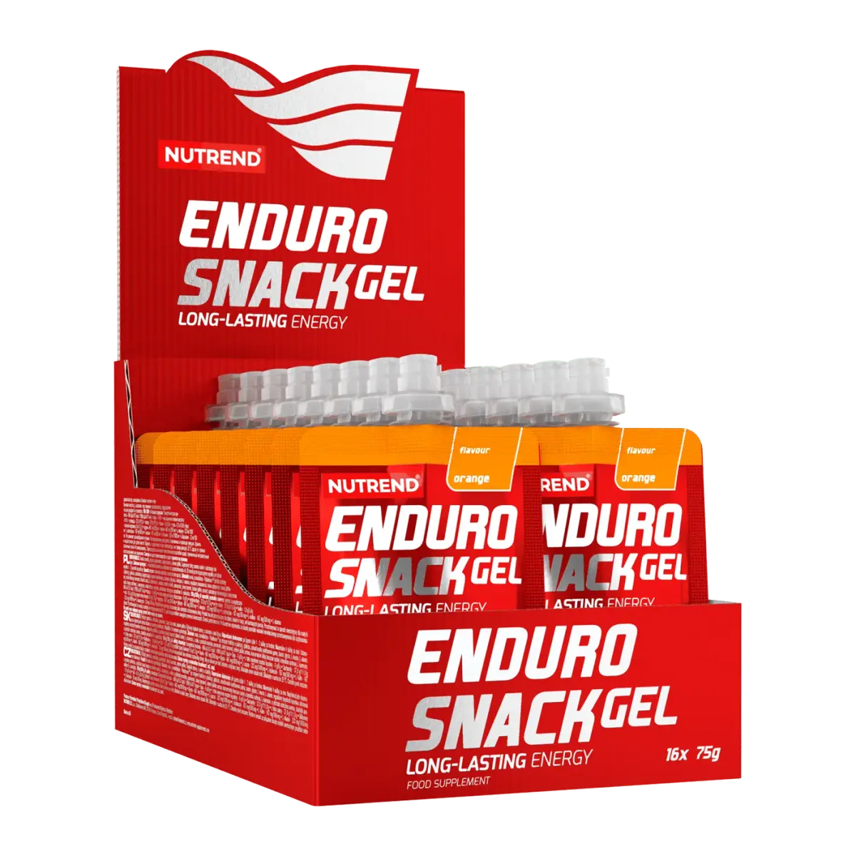 Nutrend ENDUROSNACK sachet, Апельсин, 75 г, Энергетики и предтрен