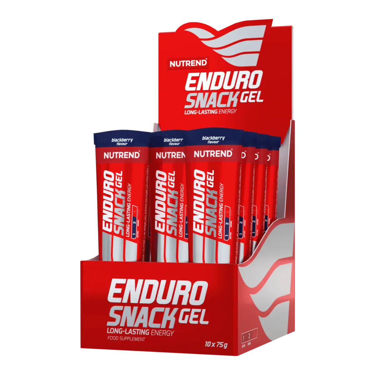Nutrend ENDUROSNACK, tube, Ежевика, 75 г, Энергетики и предтрен