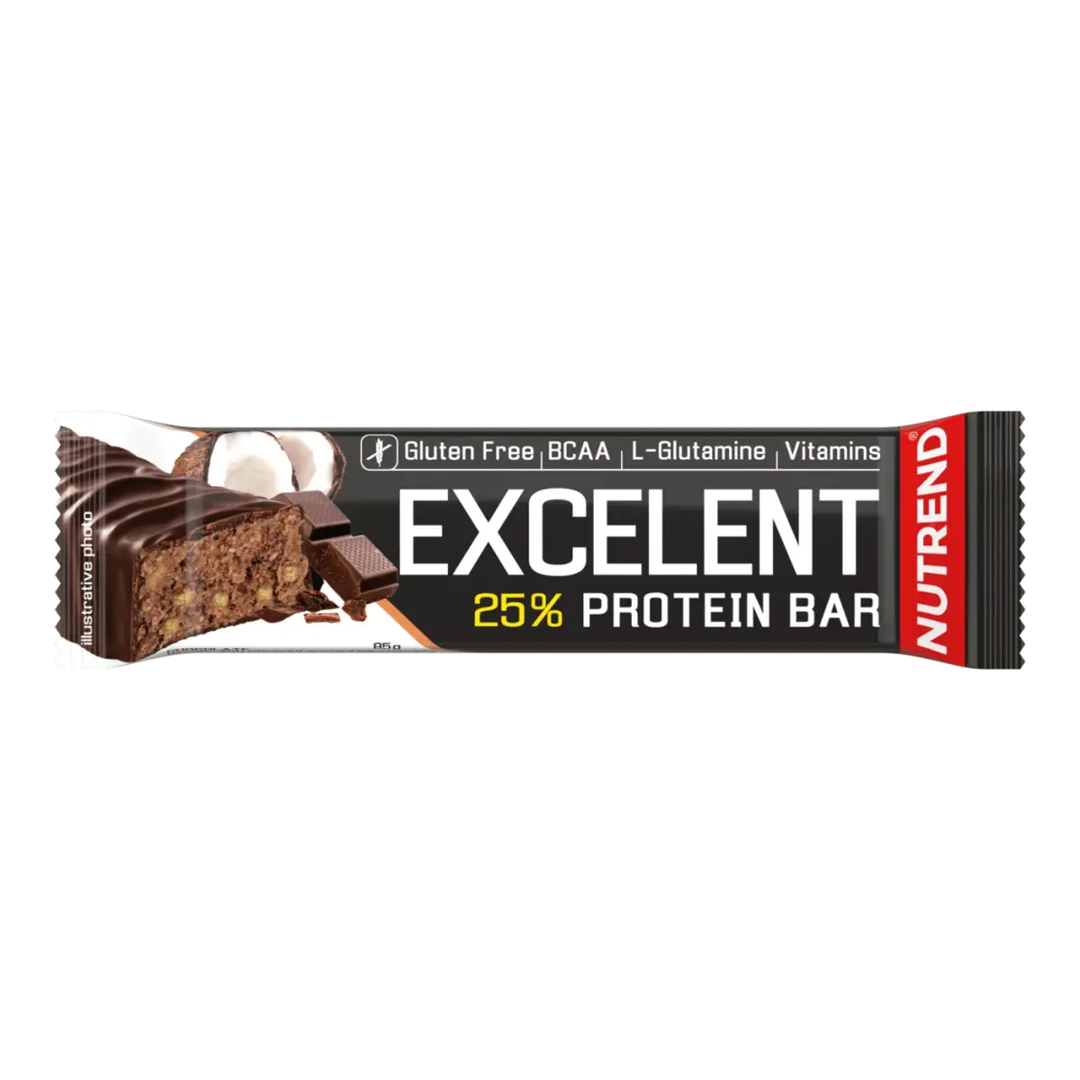 Nutrend EXCELENT PROTEIN BAR, Шоколад и кокос, 85 г, Батончики