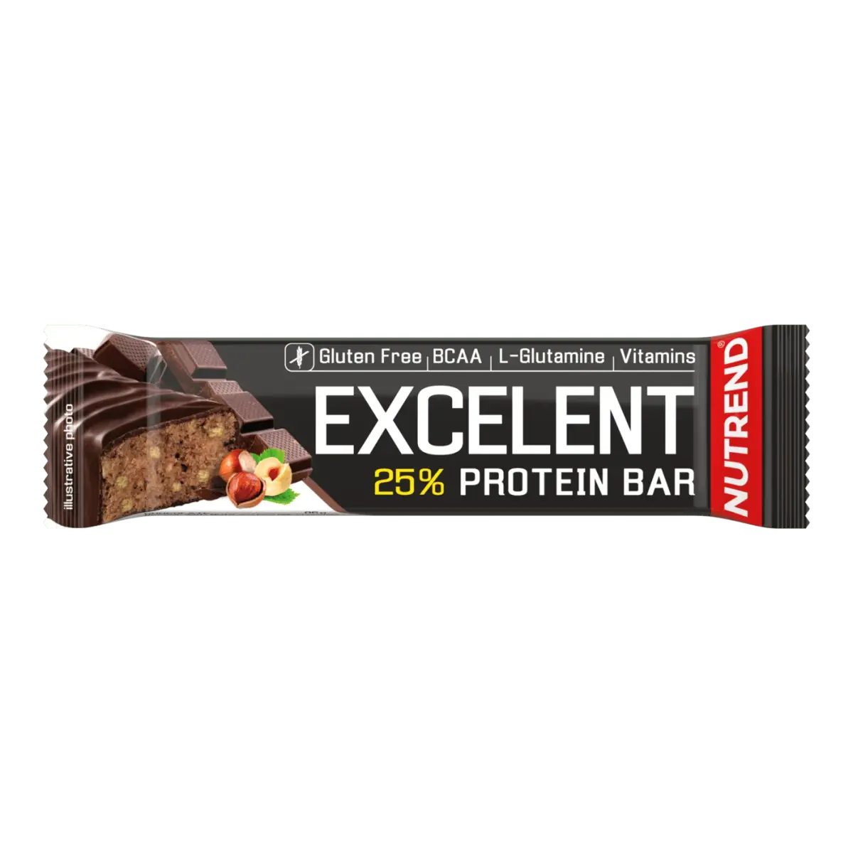Nutrend EXCELENT PROTEIN BAR, Шоколад с орехами, 85 г, Батончики