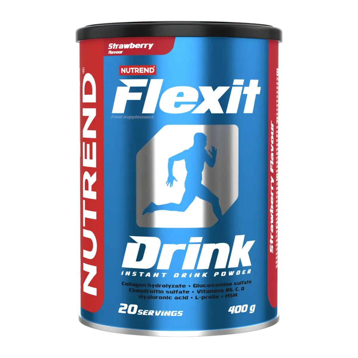 Nutrend FLEXIT DRINK, Клубника, 400 г, Суставы и связки