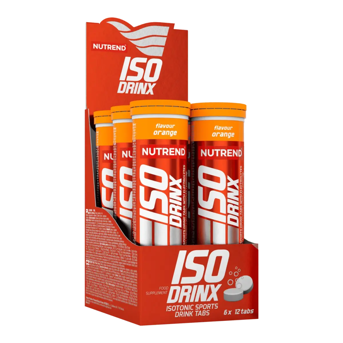 Nutrend ISODRINX TABS, Апельсин, 12 таб.lets, Энергетики и предтрен