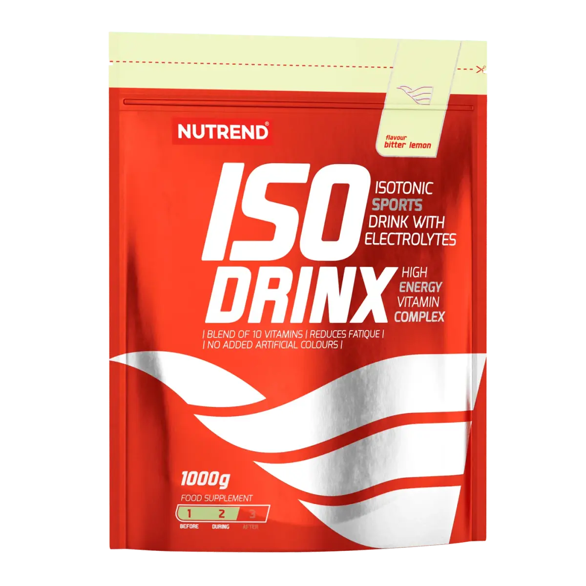 Nutrend ISODRINX, Горький лимон, 1000 г, Энергетики и предтрен