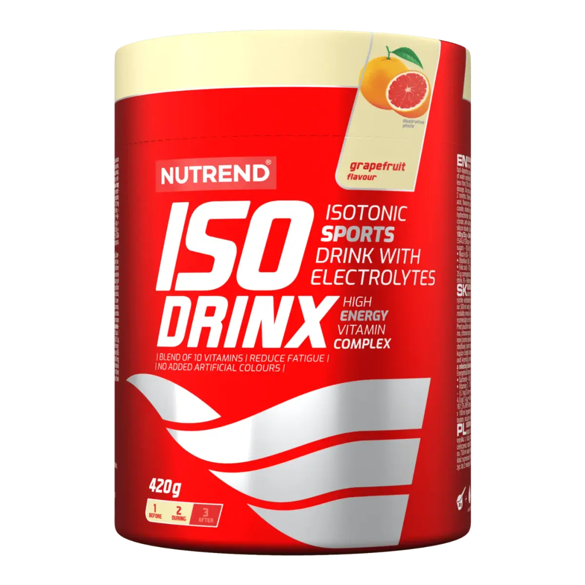Nutrend ISODRINX, Грейпфрут, 420 г, Энергетики и предтрен