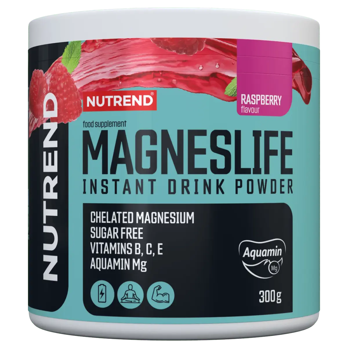 Nutrend MAGNESLIFE INSTANT DRINK POWDER, forest fruit, 300 г, Арнайы қоспалар