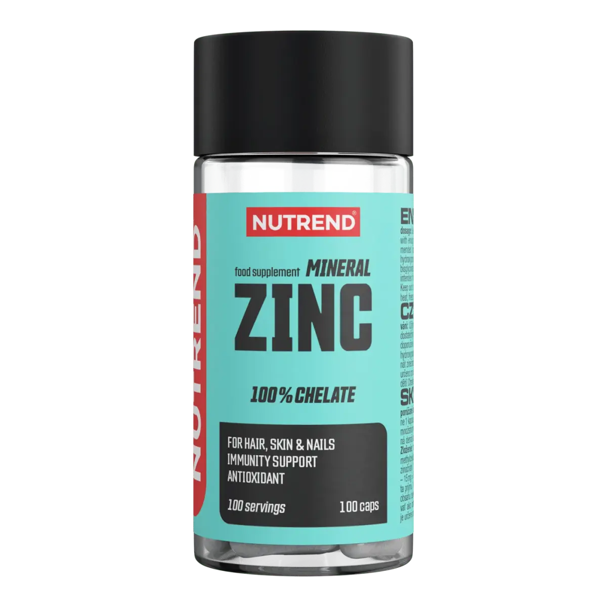Nutrend MINERAL ZINC 100% CHELATE, 100 капс, Витаминдер