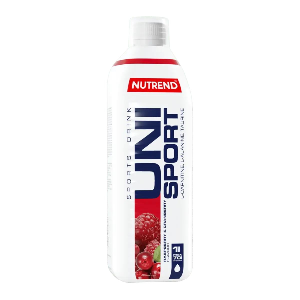Nutrend UNISPORT, Малина и клюква, 1000 мл, Энергетики и предтрен