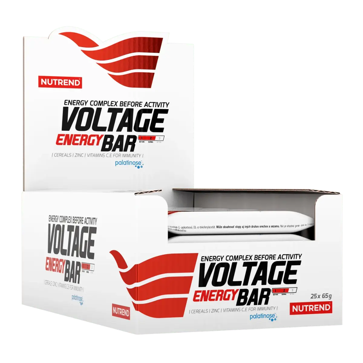 Nutrend VOLTAGE ENERGY BAR WITH CAFFEINE, Кофе, 65 г, Батончики