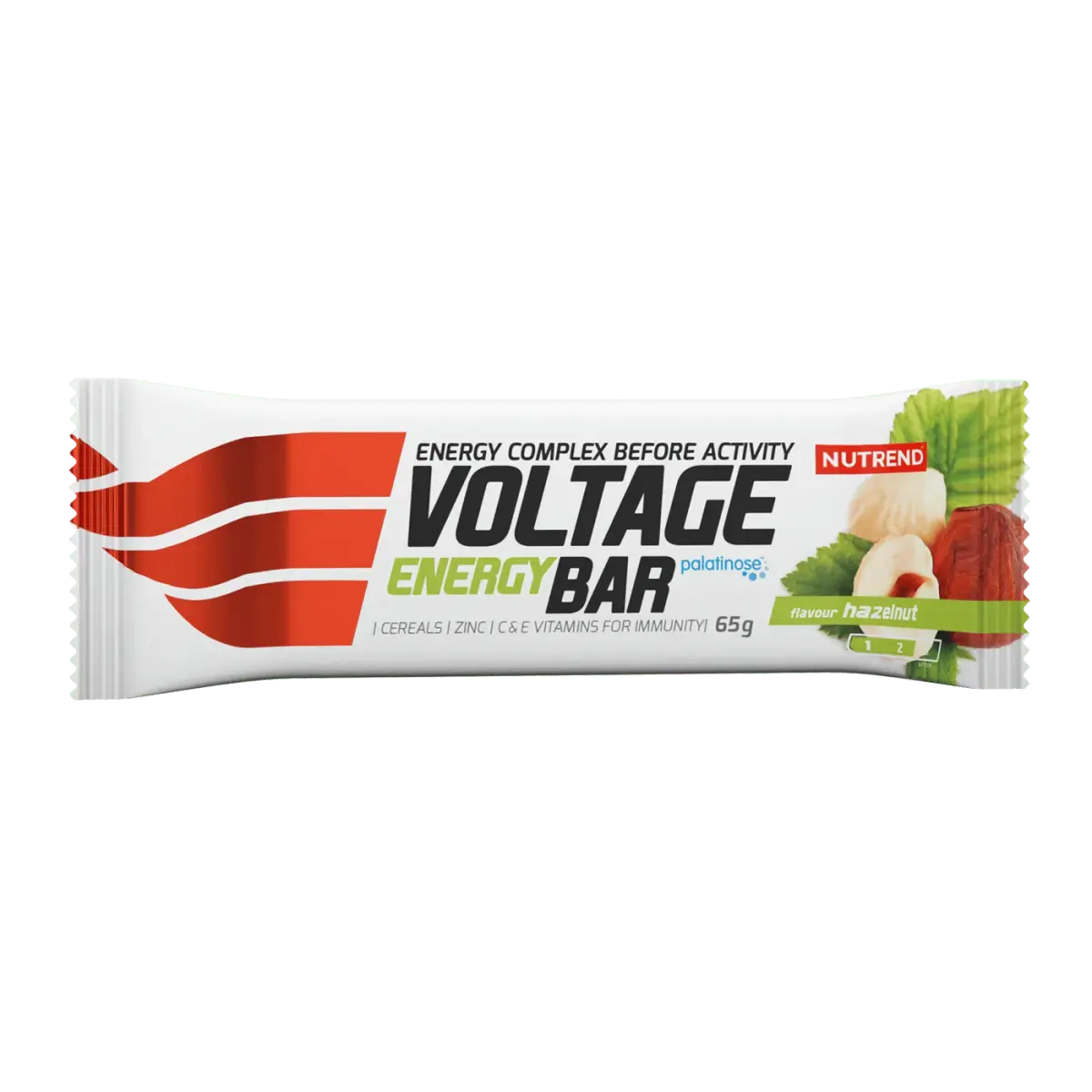Nutrend VOLTAGE ENERGY BAR, Фундук, 65 г, Батончики