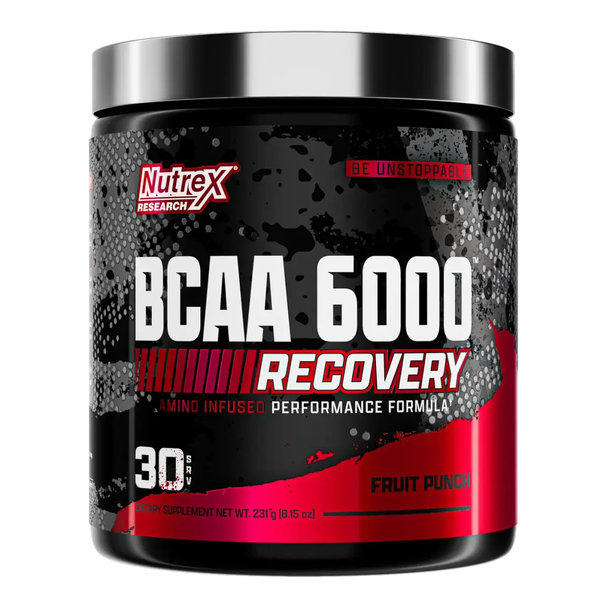 Nutrex Research BCAA 6000, Фруктовый Пунш, 255 г, Аминокислоты
