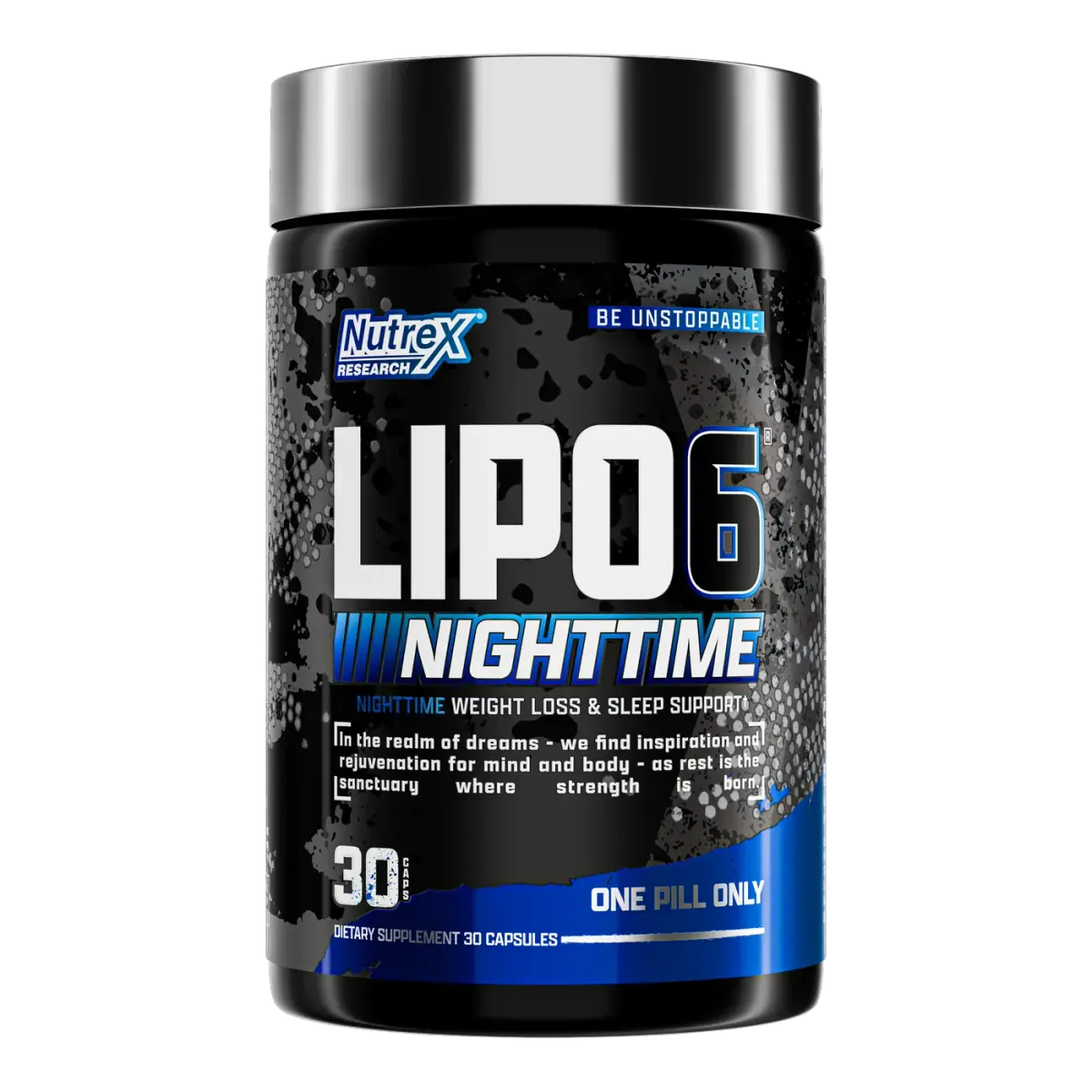 Nutrex Research Lipo 6 Black Night Time Ultra Concentrate, 30 капс, Жиросжигатели